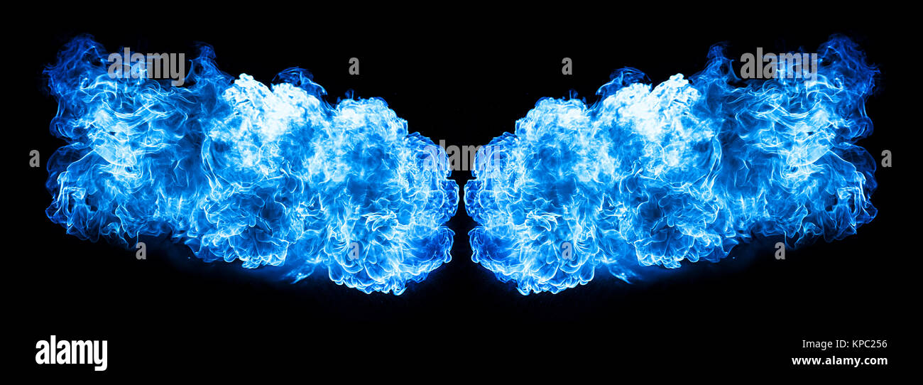 Fire flames, isolated on black background Stock Photo - Alamy
