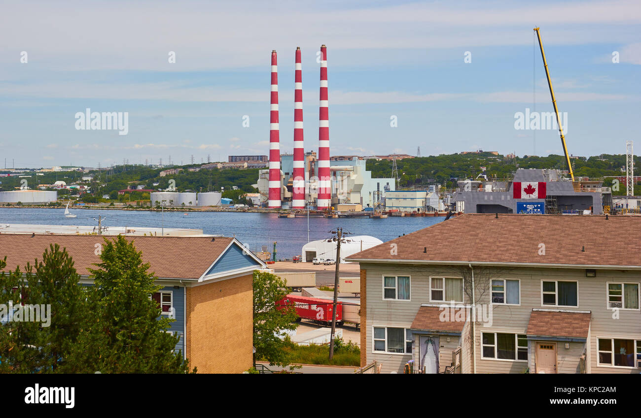 Halifax shipbuilding (founded in 1889) and housing estate, Halifax