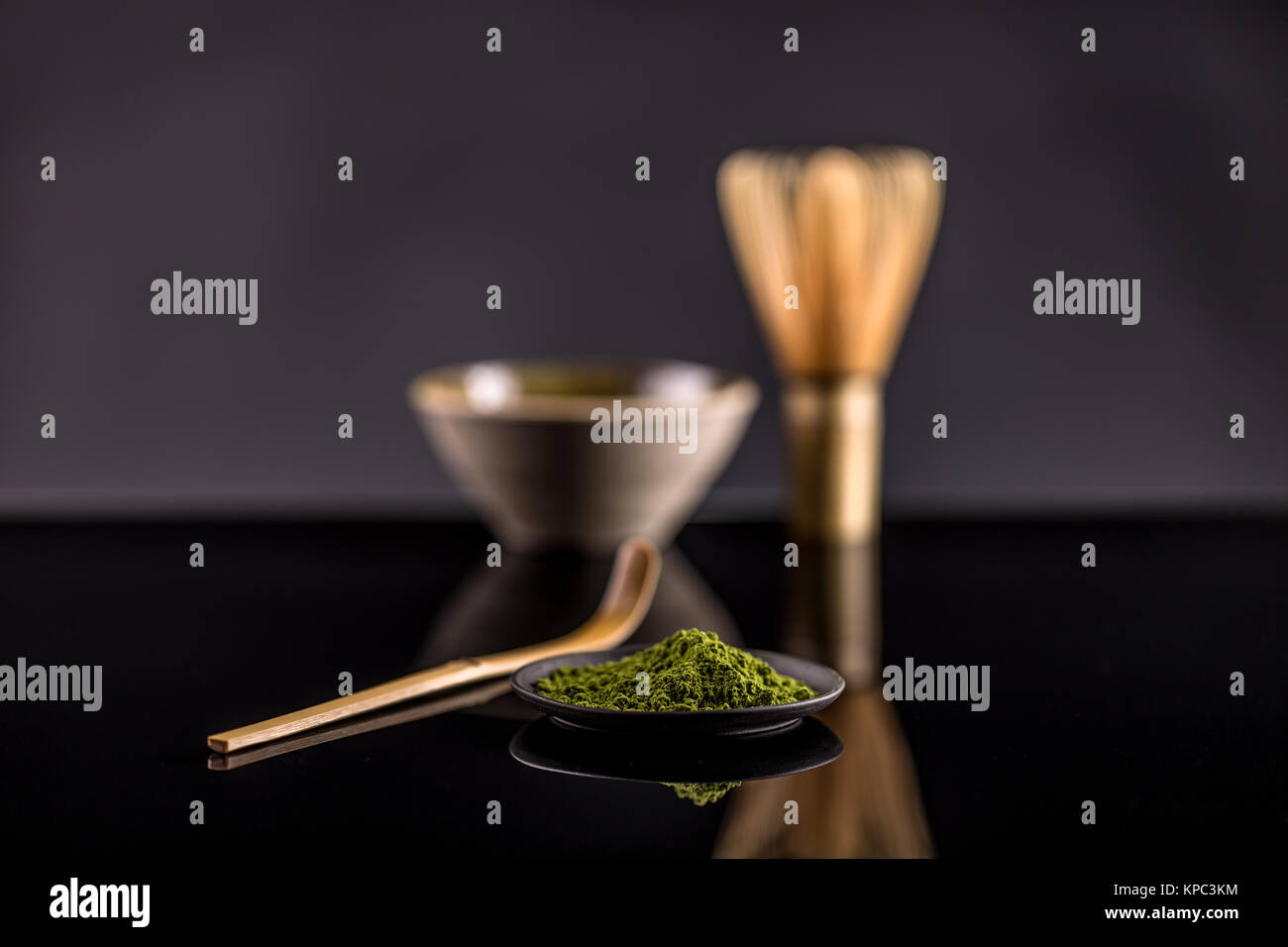 Powdered Green Tea Stock Photo - Alamy