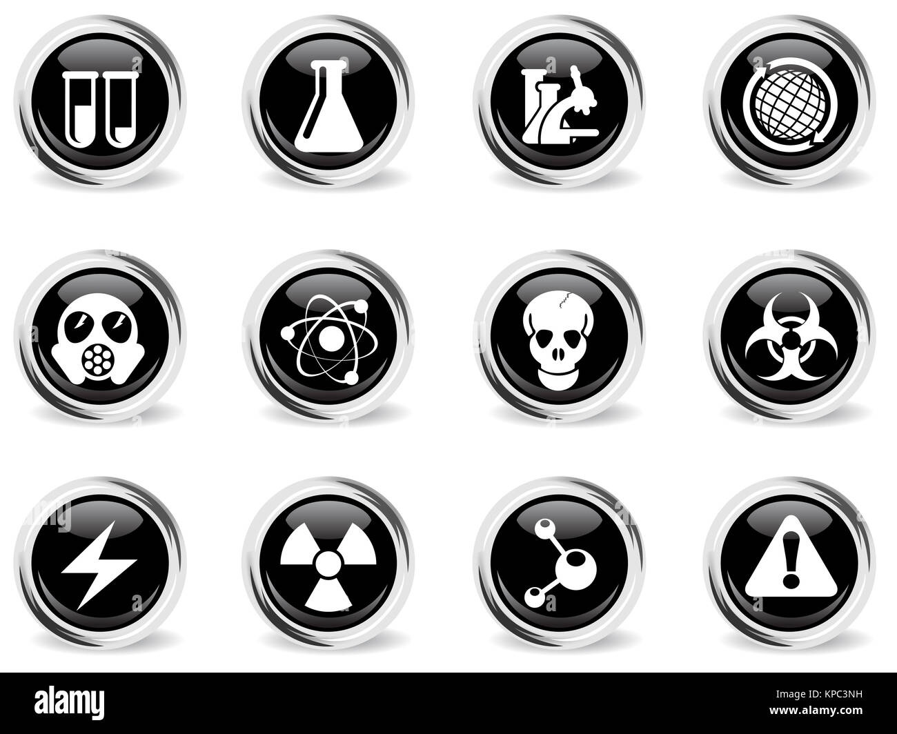 Science icons set Stock Photo - Alamy