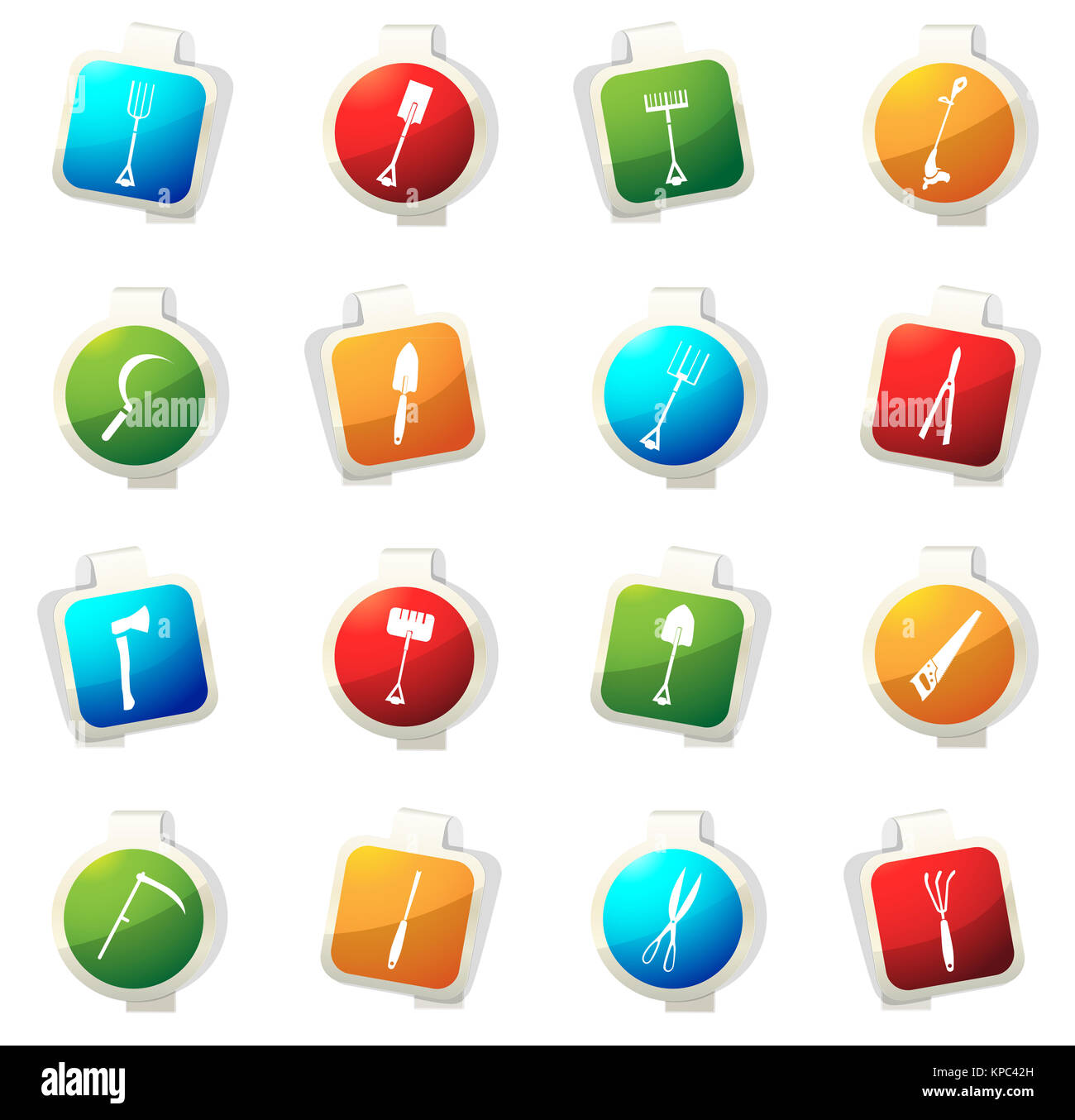 Gardening tools collection Stock Photo Alamy