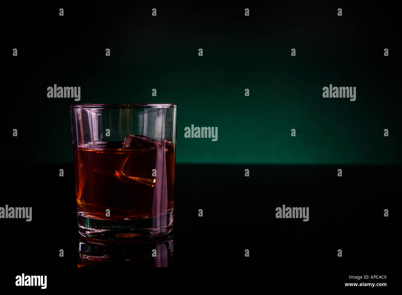 One glass of whisky Stock Photo Alamy