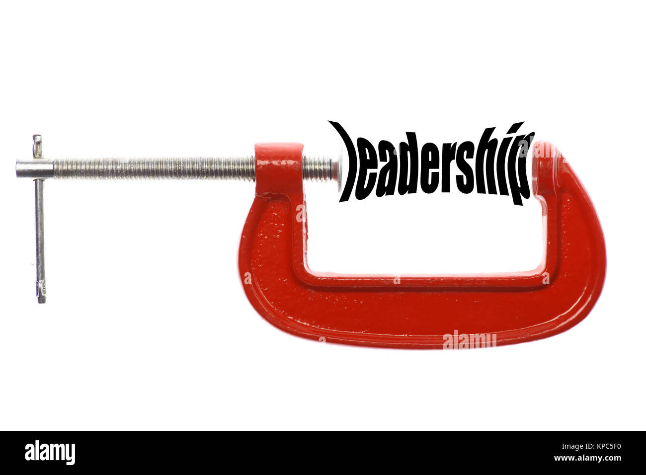 Compressed leadership concept Stock Photo