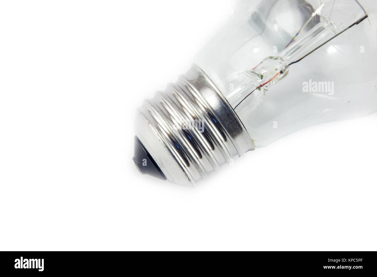 led light bulb isolated on white background Stock Photo - Alamy