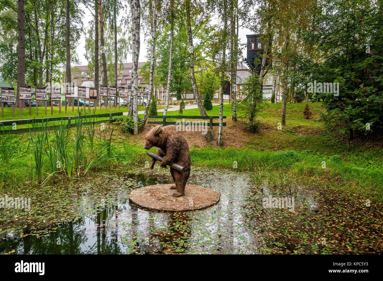 Wojtek "the Soldier Bear" statue. Centre for education and regional