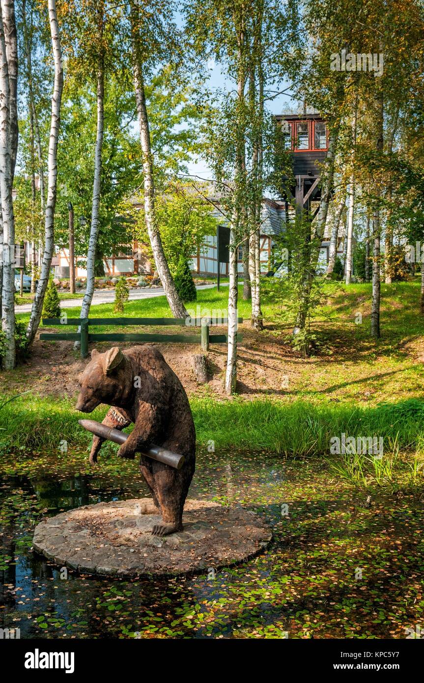 Wojtek "the Soldier Bear" statue. Centre for education and regional