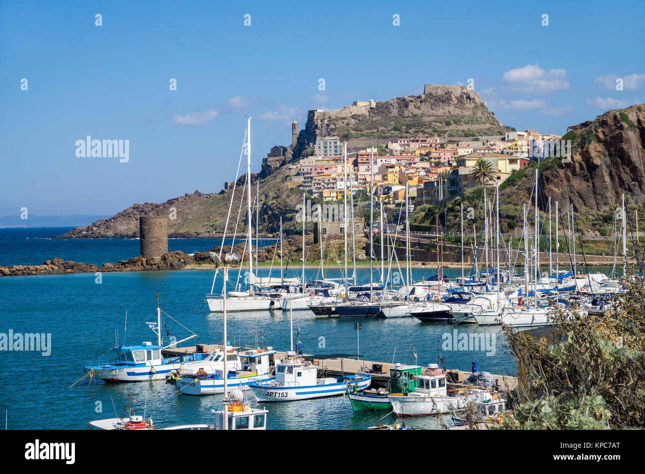 Italy Sardinia Castelsardo Harbour Hi res Stock Photography And Images 