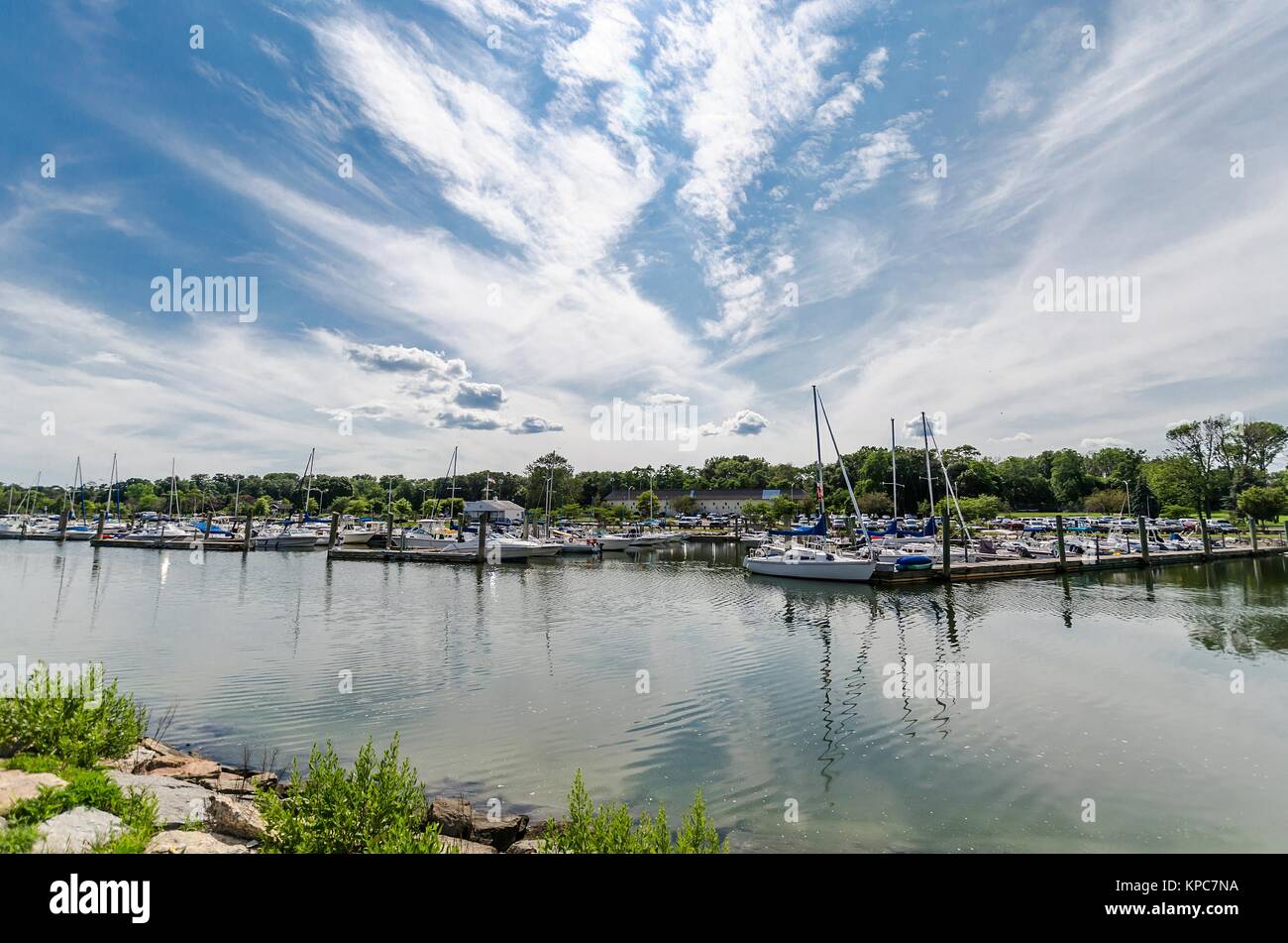 Cove Harbor, Connecticut Stock Photo Alamy