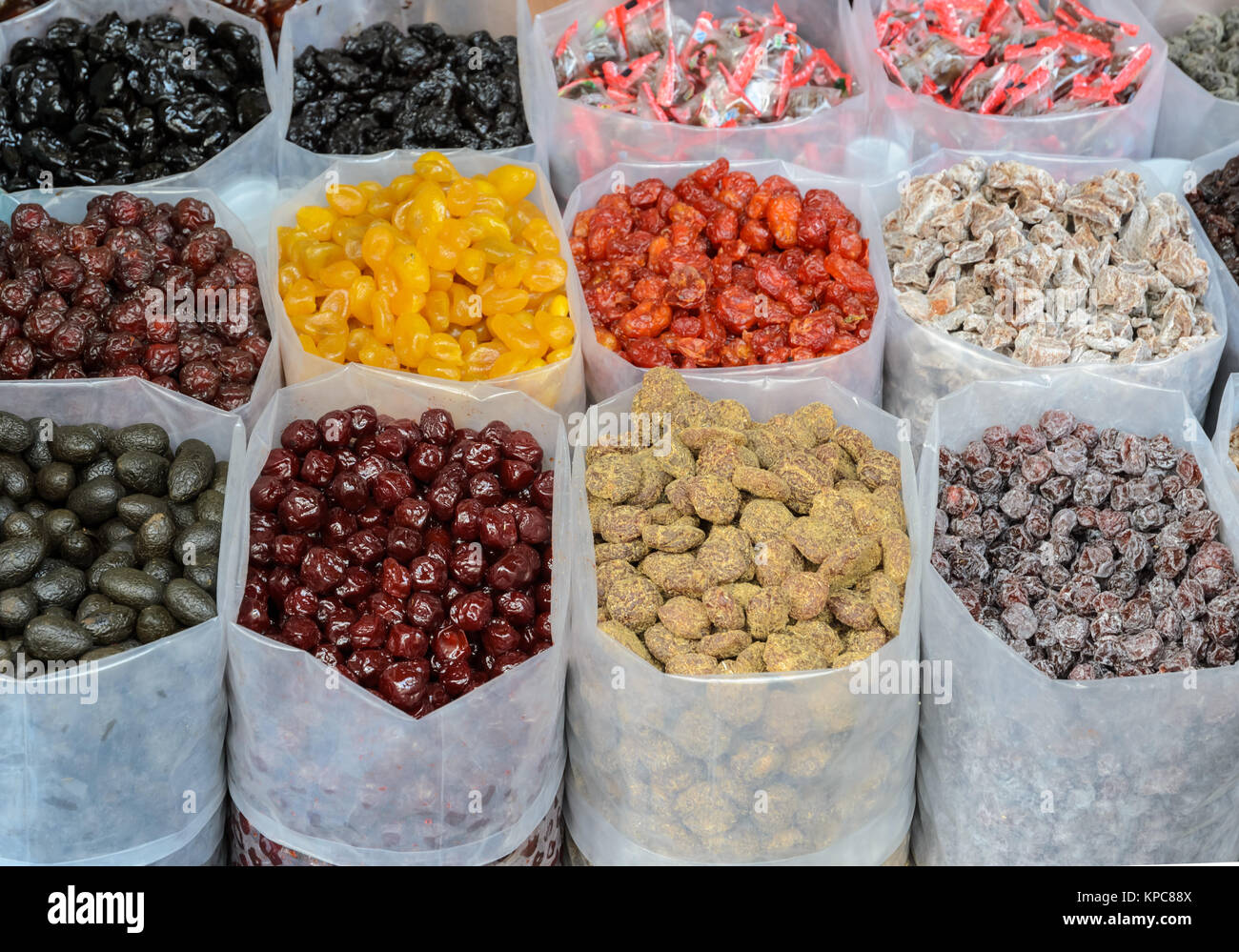 Various dried fruits for sale Stock Photo Alamy
