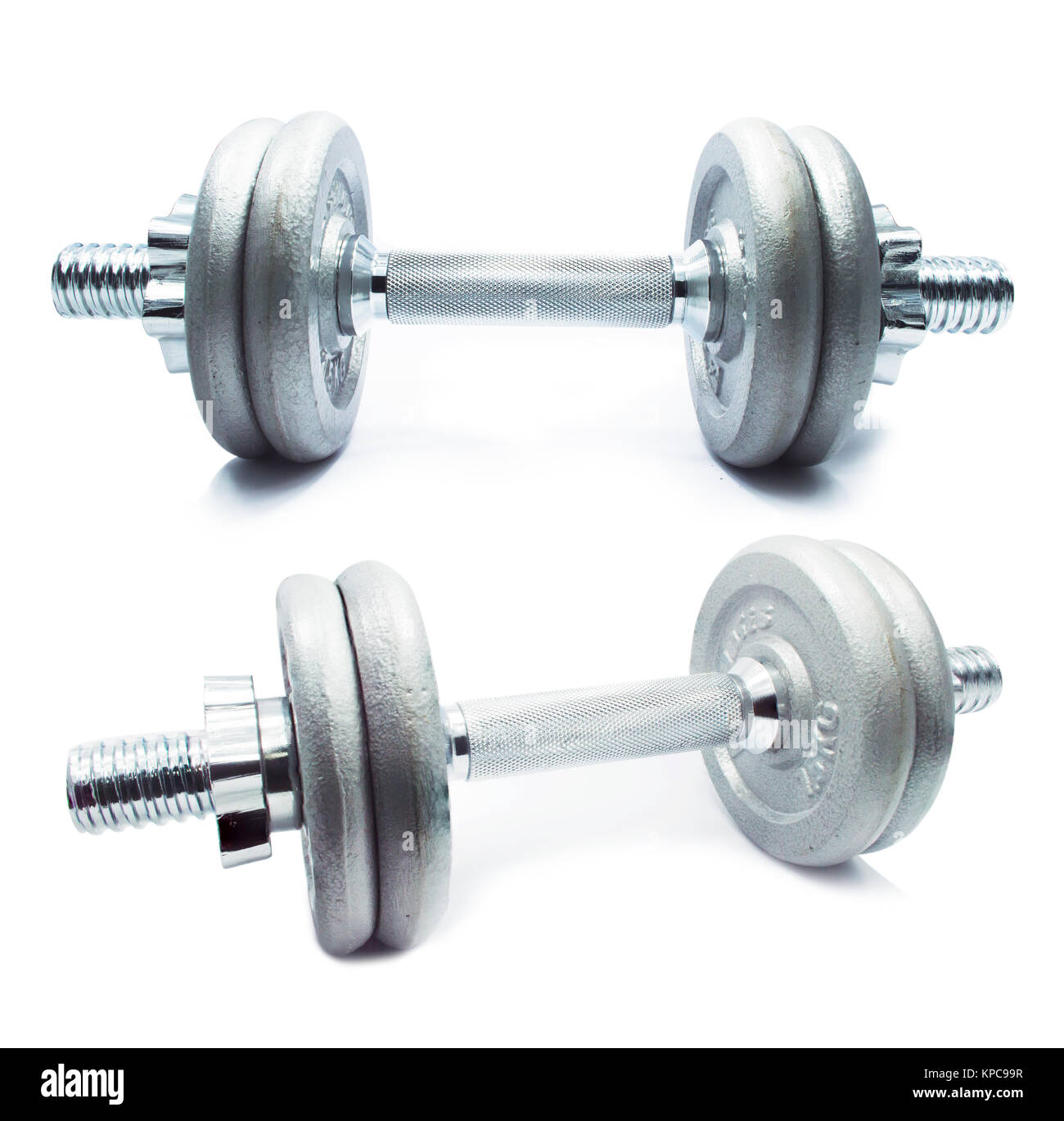Weights (dumbbell) isolated Stock Photo Alamy