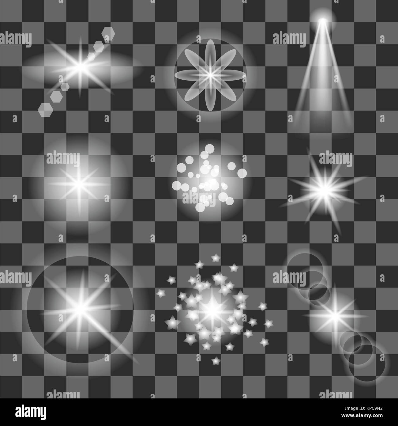 Different White Lights Stock Photo - Alamy