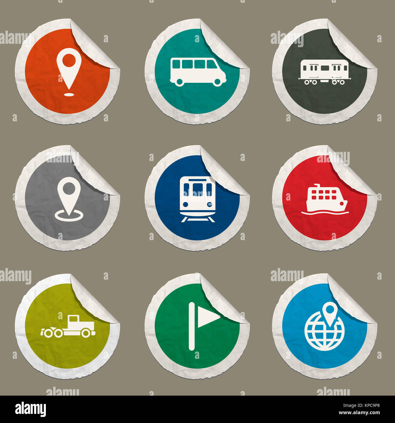 Navigation simply icons Stock Photo - Alamy