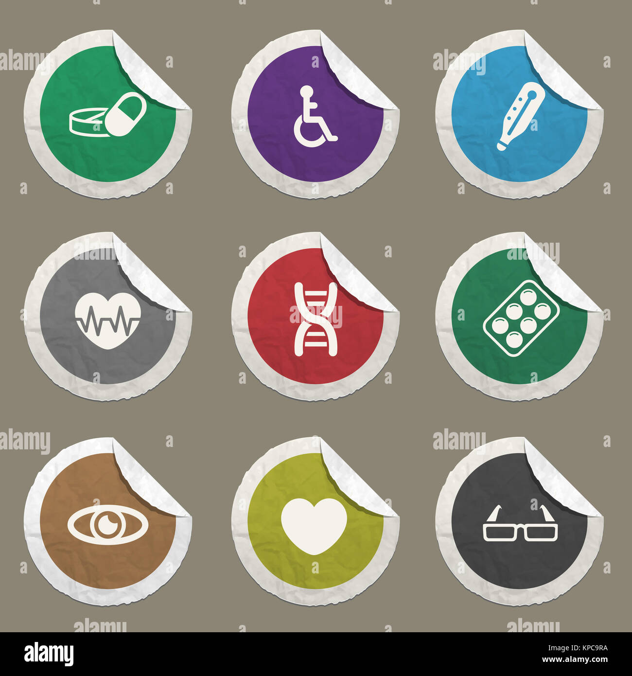 Medical simply icons Stock Photo - Alamy