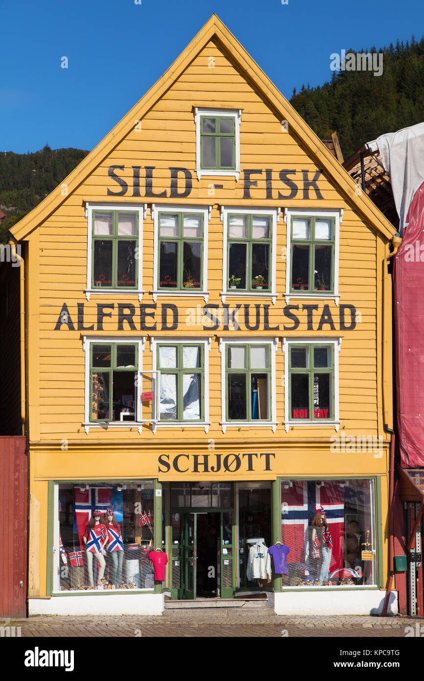 shop in Bryggen, Bergen, Norway Stock Alamy