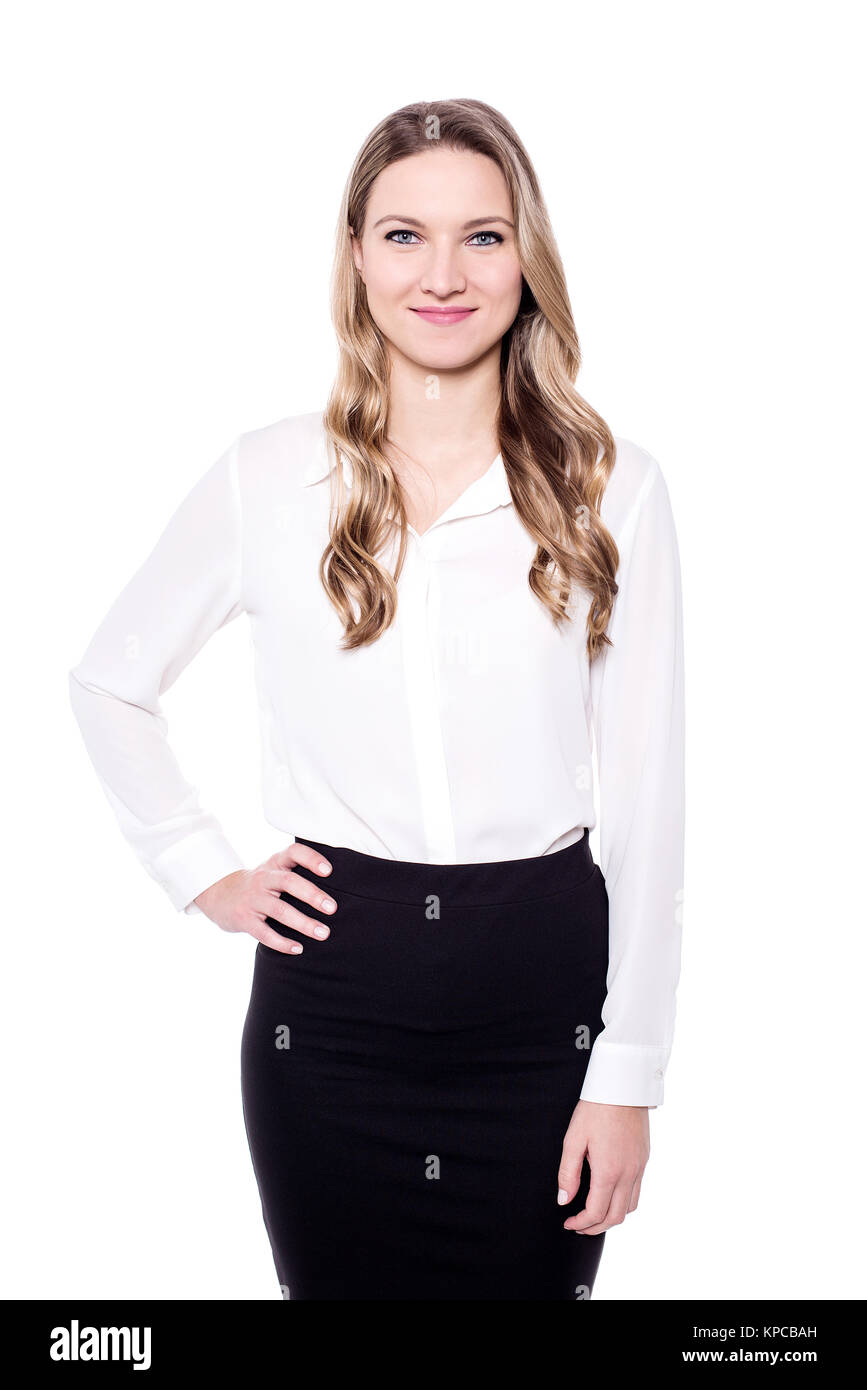 Pretty young corporate executive Stock Photo Alamy