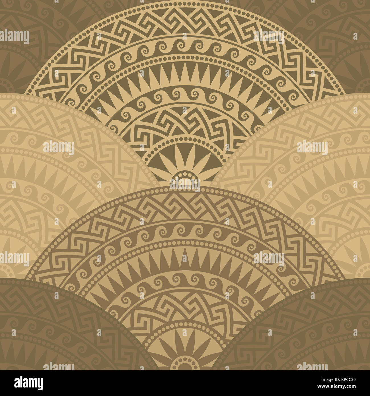 vector seamless Greek round ornament, Meander Stock Photo - Alamy