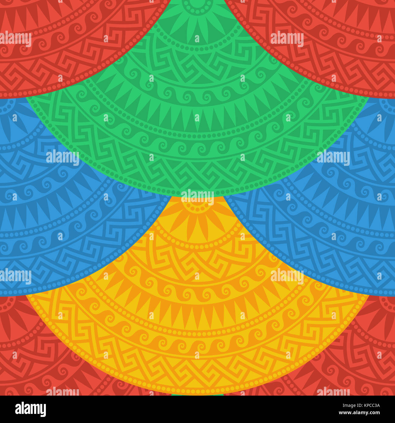 vector seamless Greek round ornament, Meander Stock Photo - Alamy