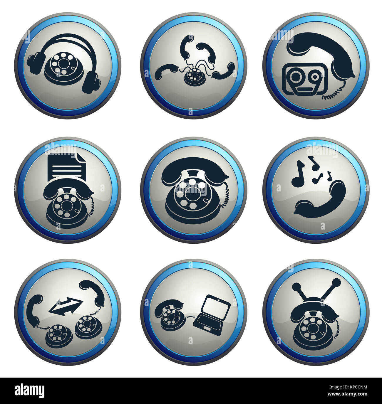 Telephone Icons icons Stock Photo Alamy