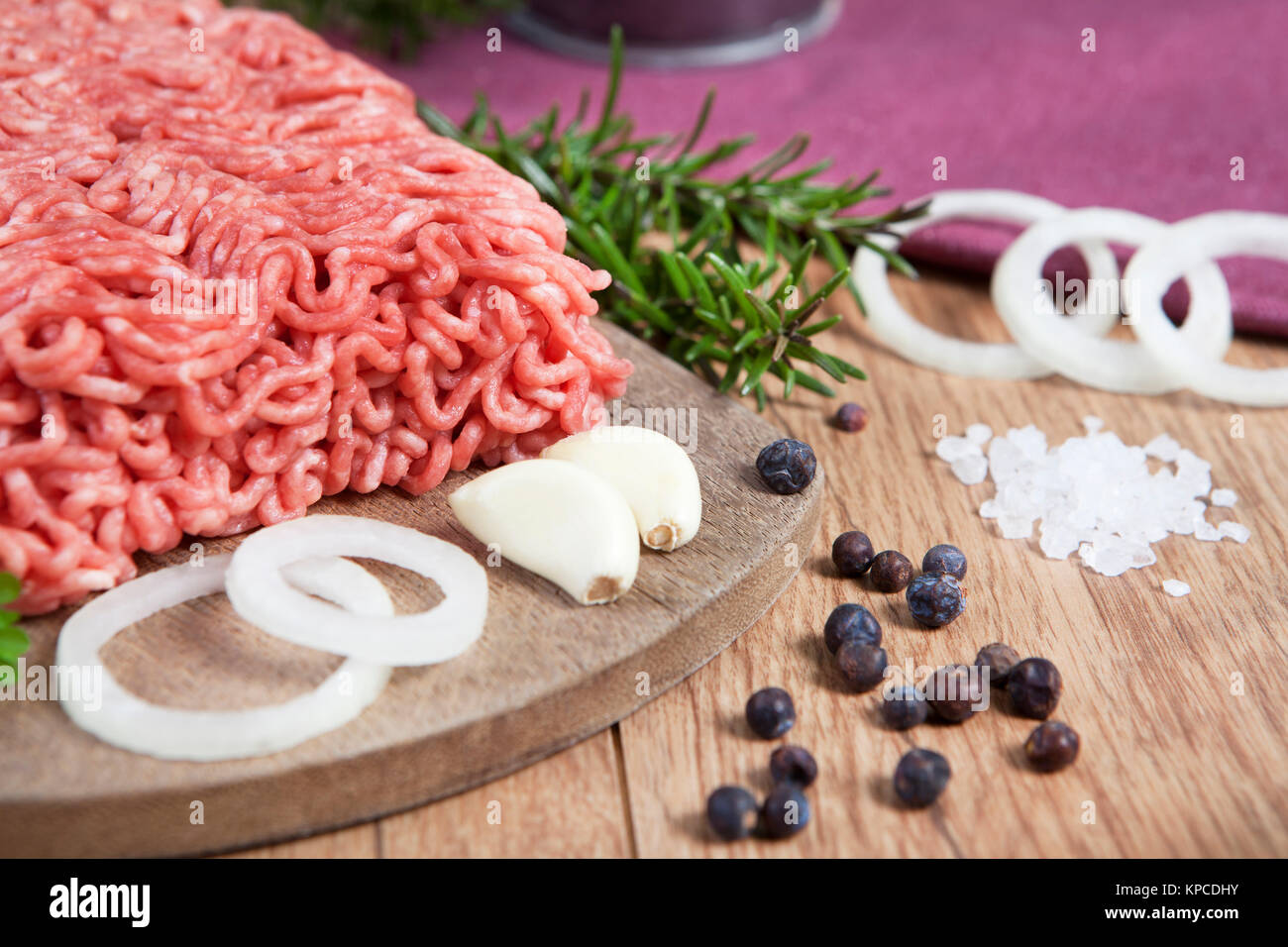 raw minced meat Stock Photo