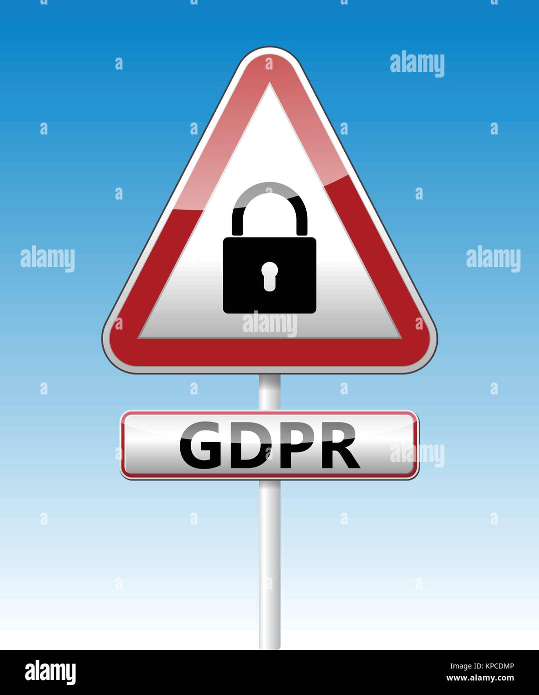GDPR - European General Data Protection Regulation. Stock Vector