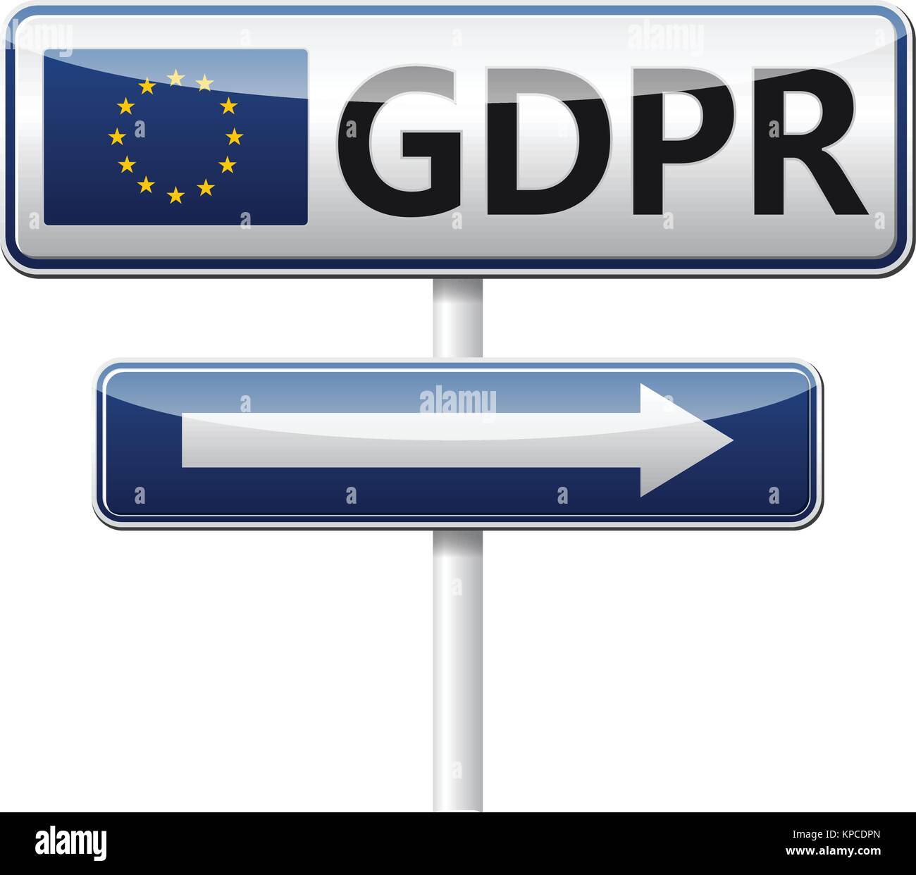 GDPR - European General Data Protection Regulation Stock Vector Image ...