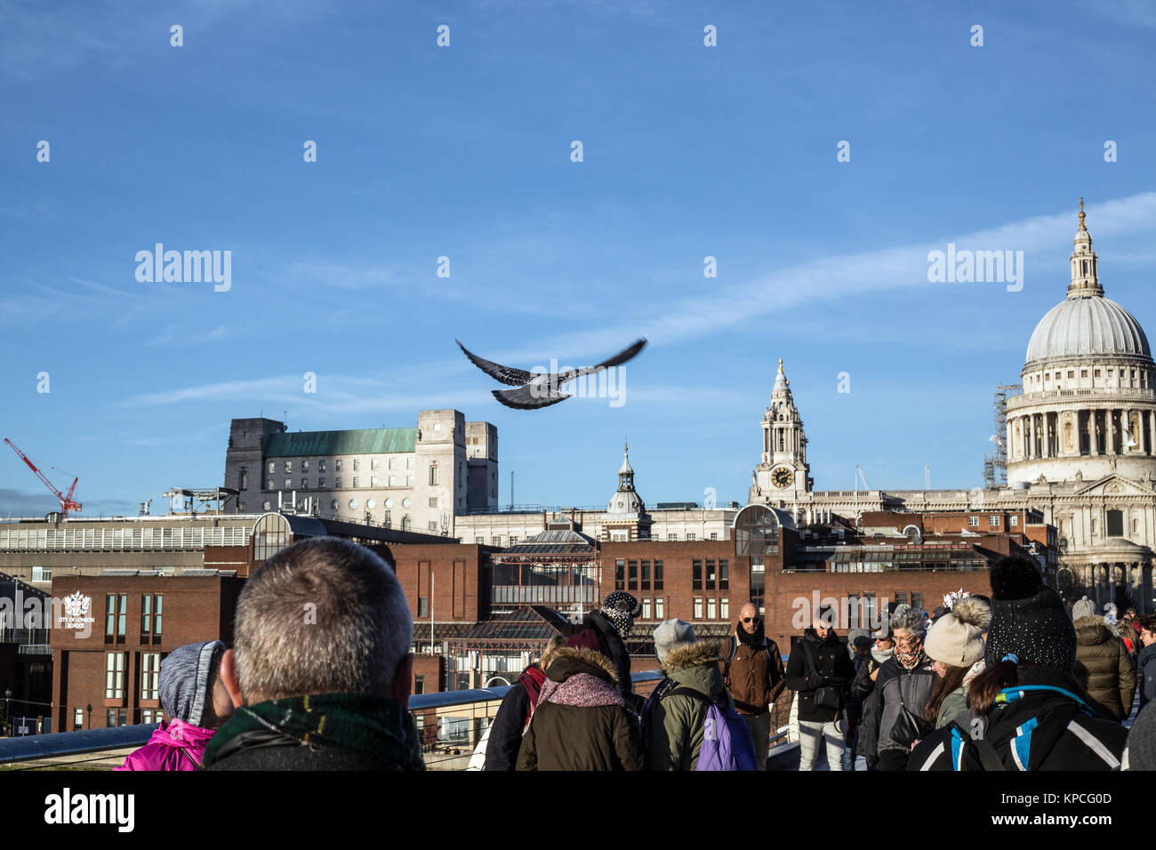 Along the River Thames in London, England. Stock Photo