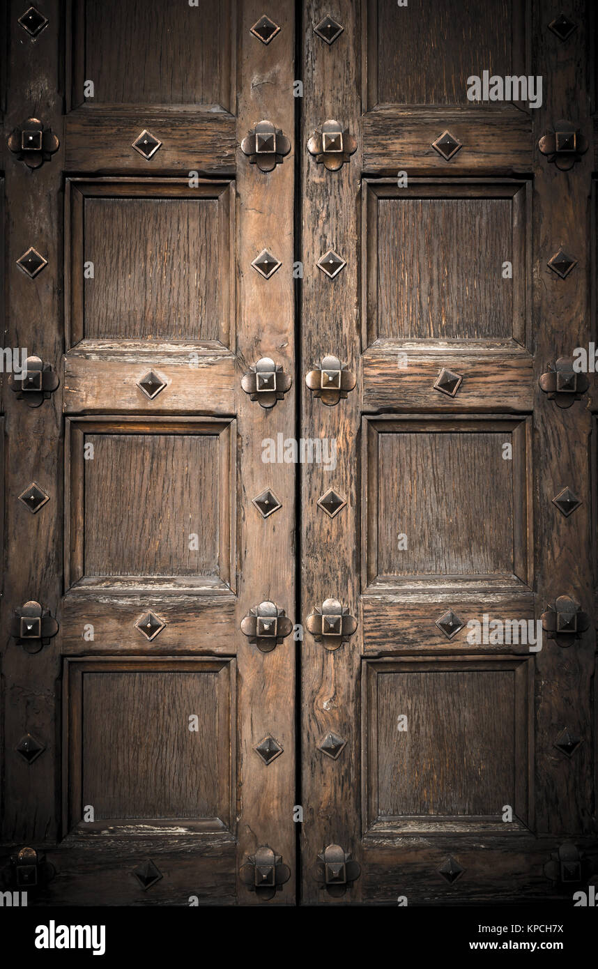 Old antique door Stock Photo Alamy