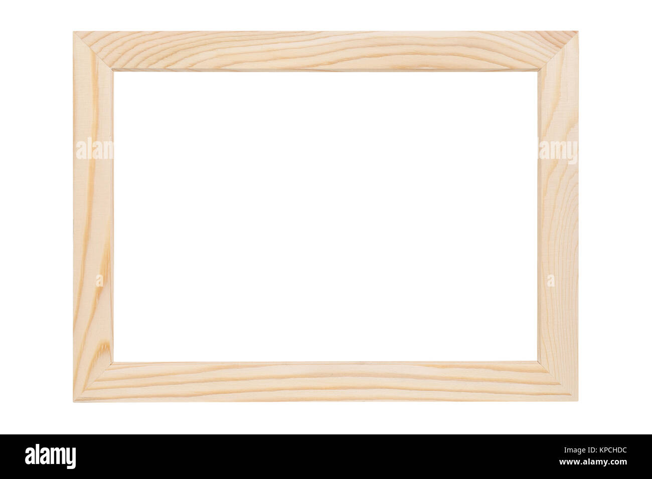 wooden picture frame isolated on white background Stock Photo - Alamy