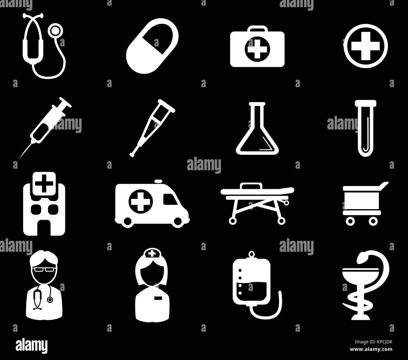 Medical simply icons Stock Photo - Alamy
