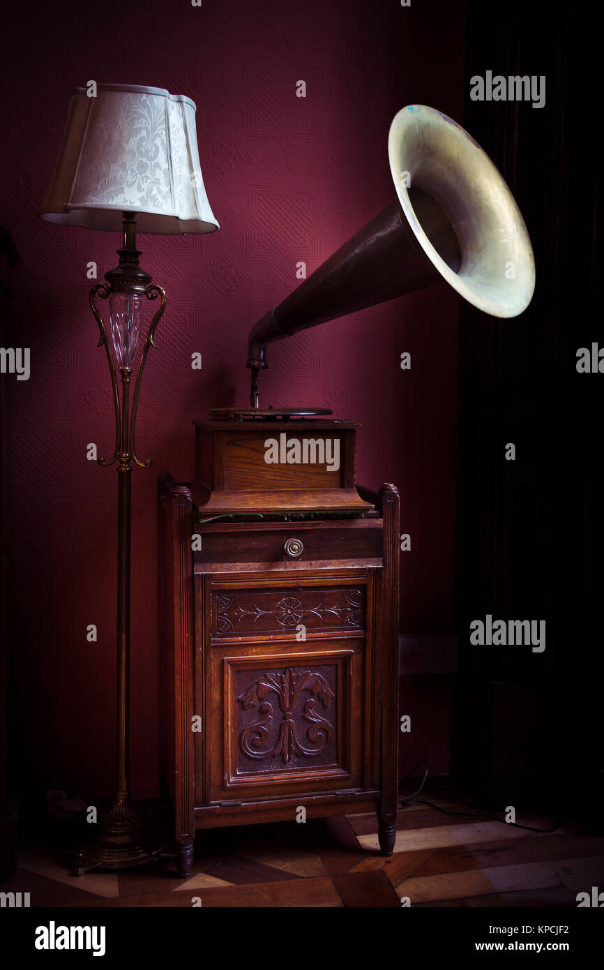 Gramophone speaker Stock Photo
