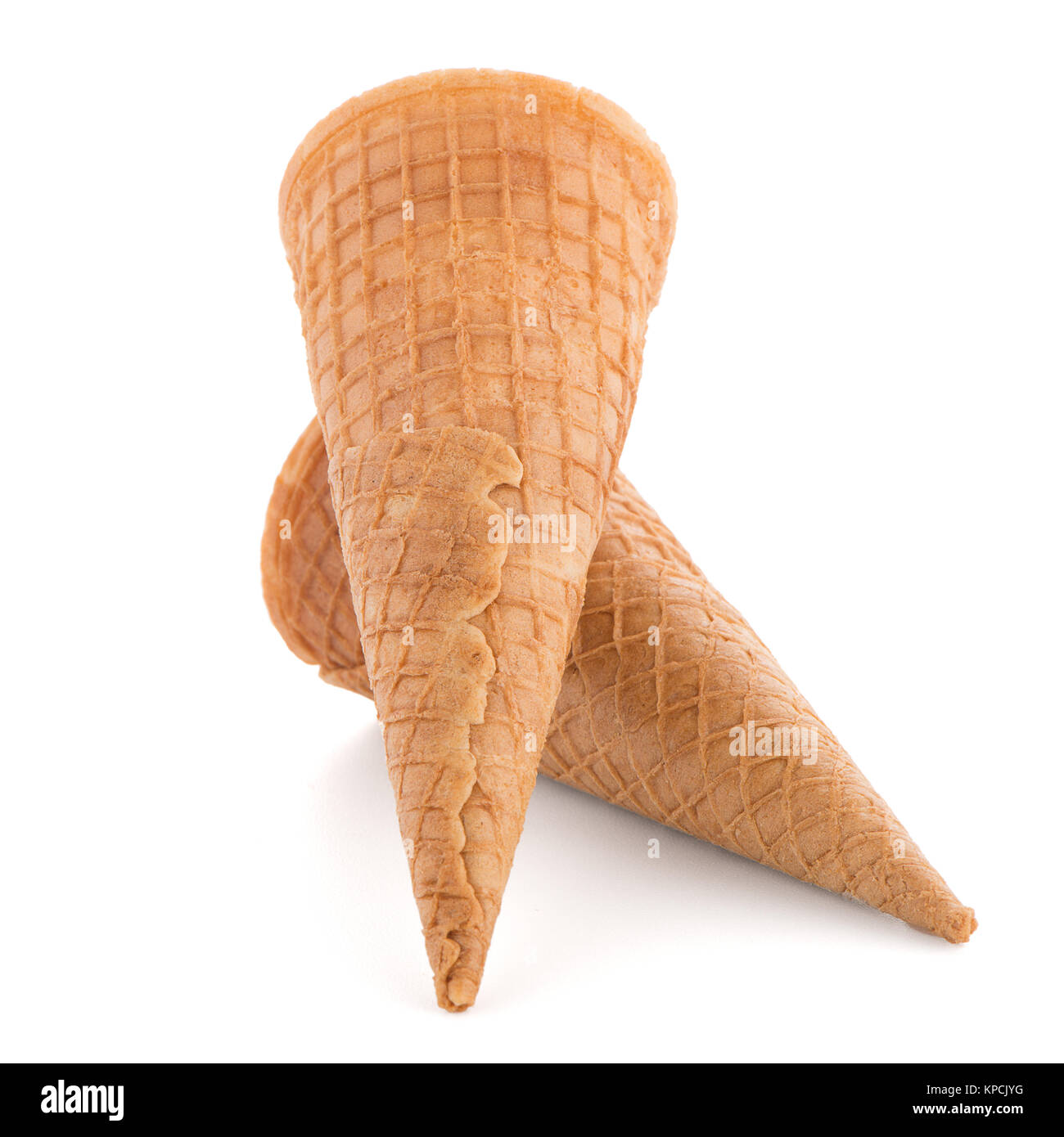 Wafer cones Stock Photo