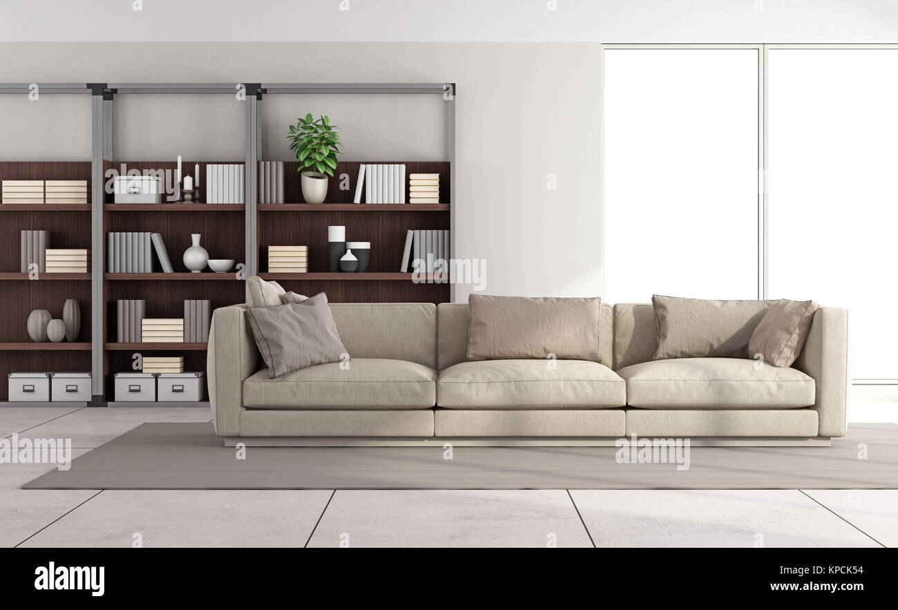 Contemporary bright living room Stock Photo - Alamy