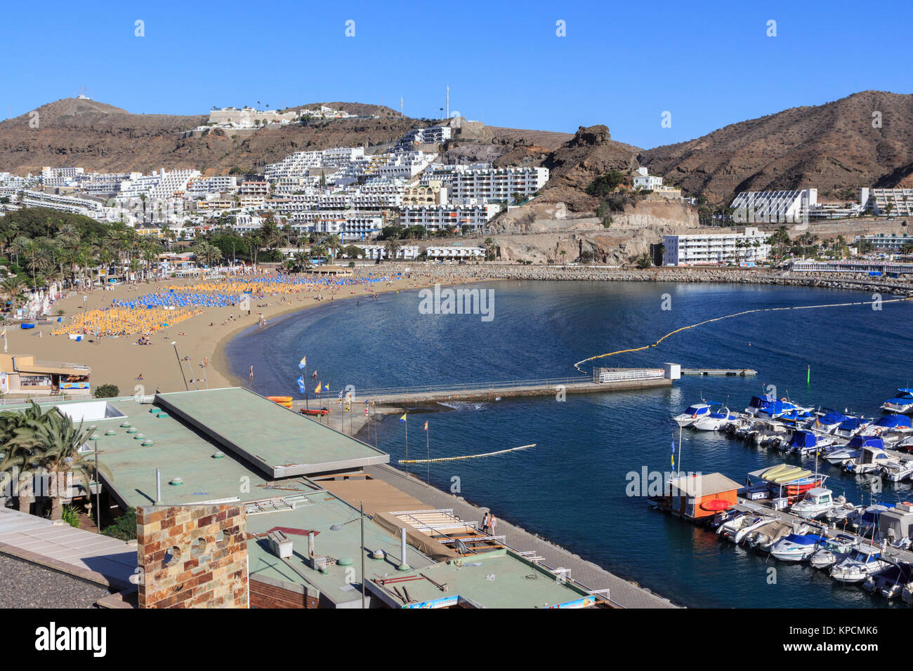 Puerto Rico Holiday resort canary island of Gran Canaria, a spanish island,  off the coast of north west africa december 2017 Stock Photo - Alamy