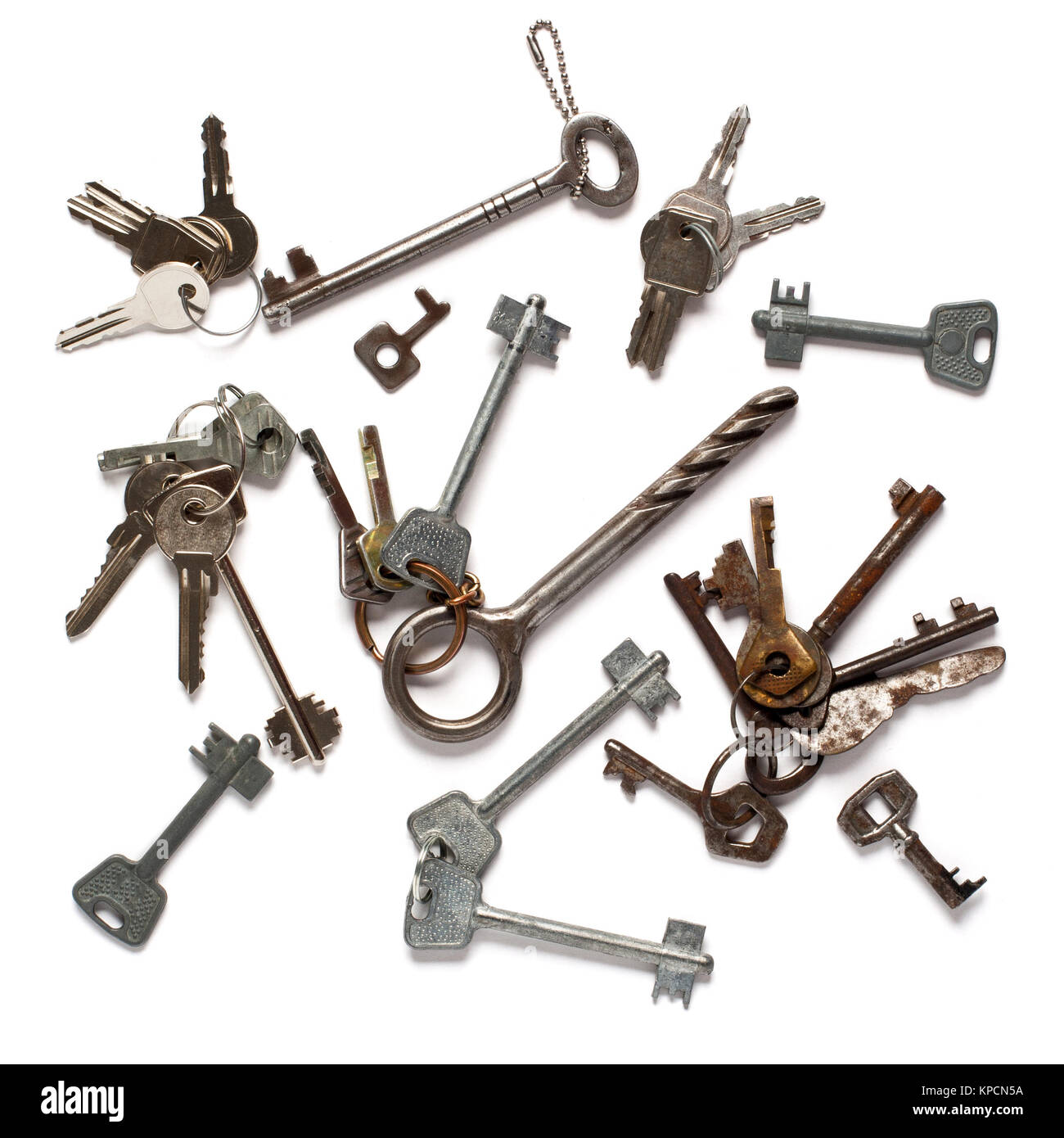 pattern of old keys Stock Photo Alamy