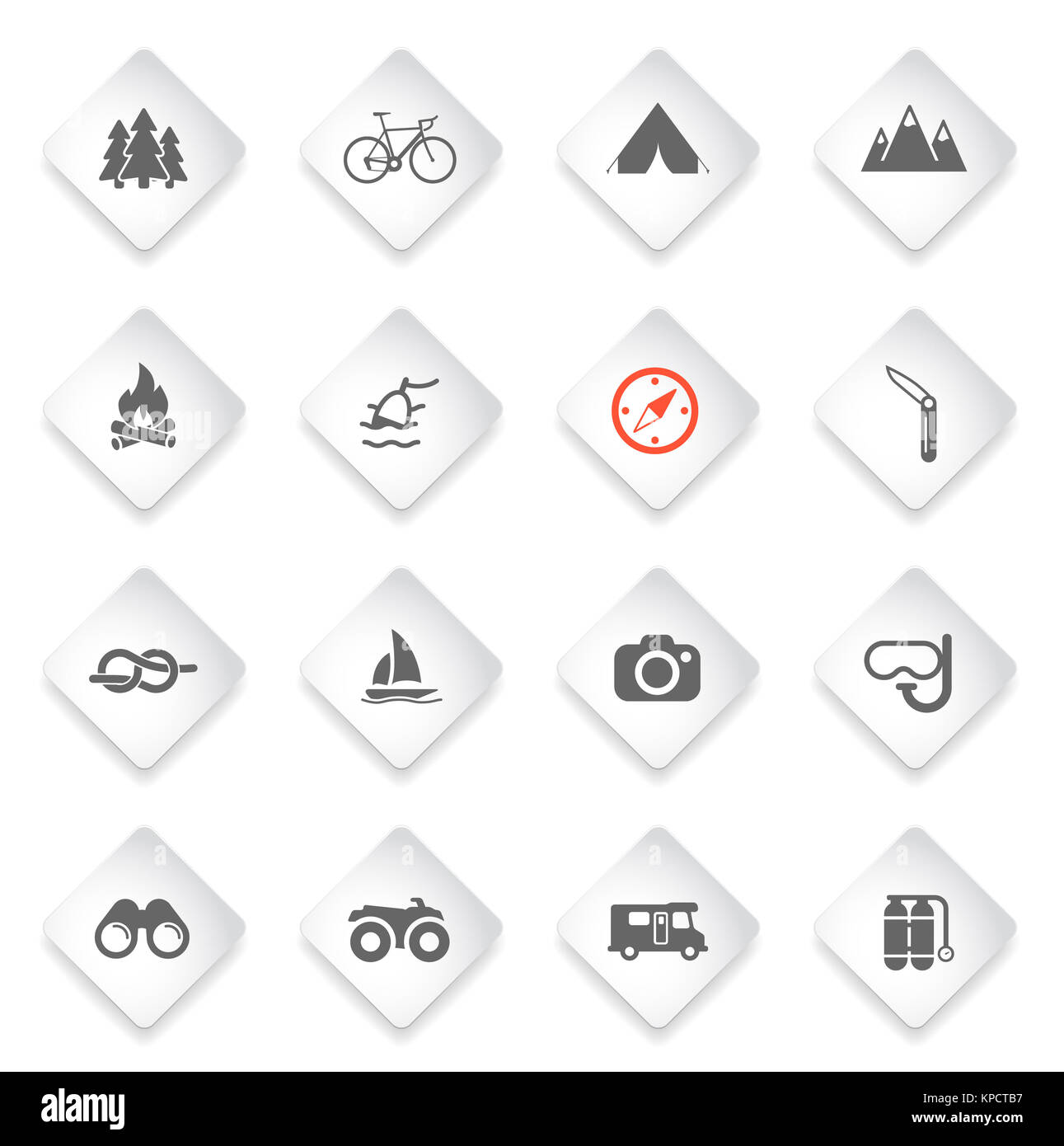 Active recreation icon set Stock Photo - Alamy