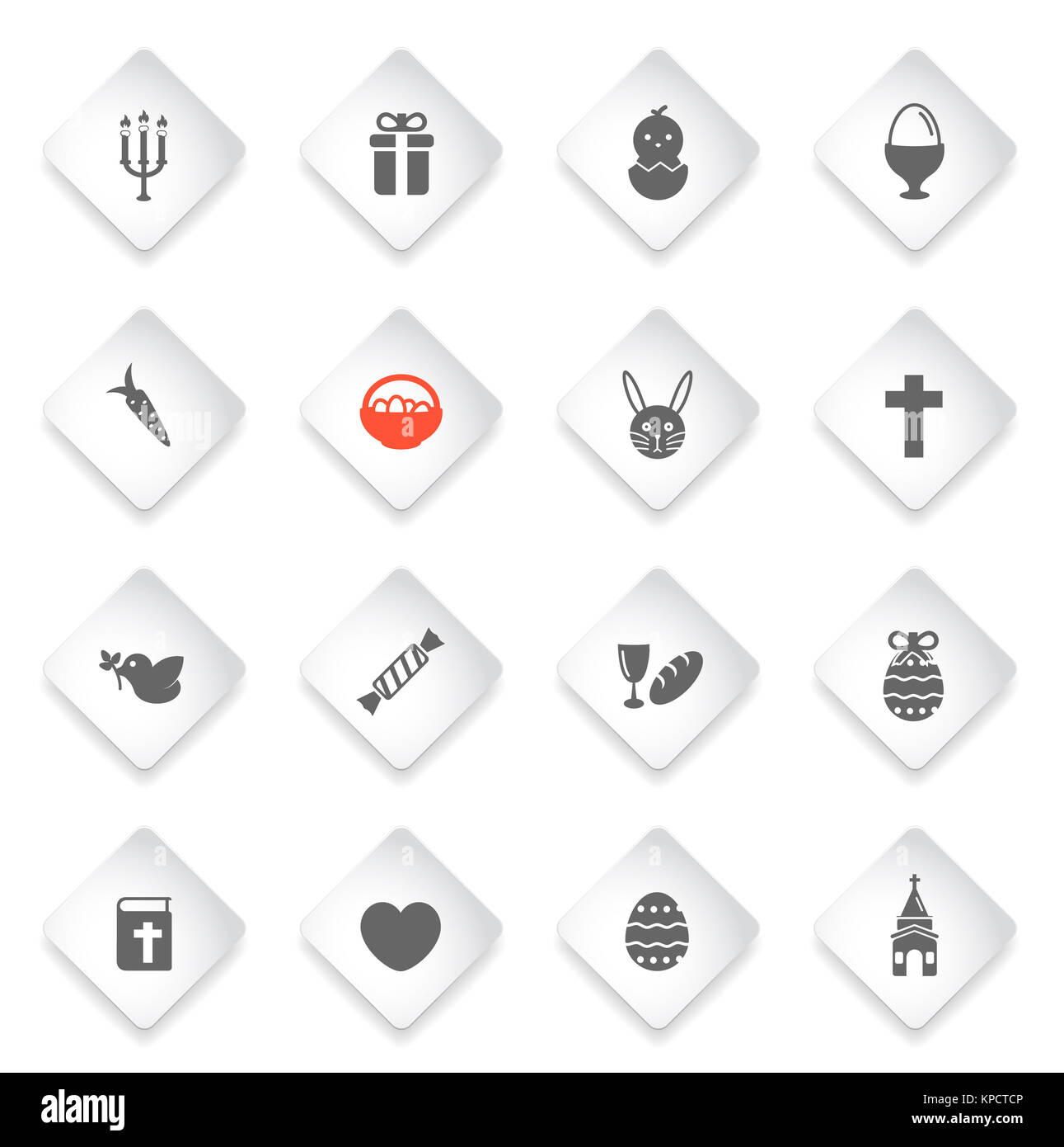 Easter day simply icons Stock Photo - Alamy