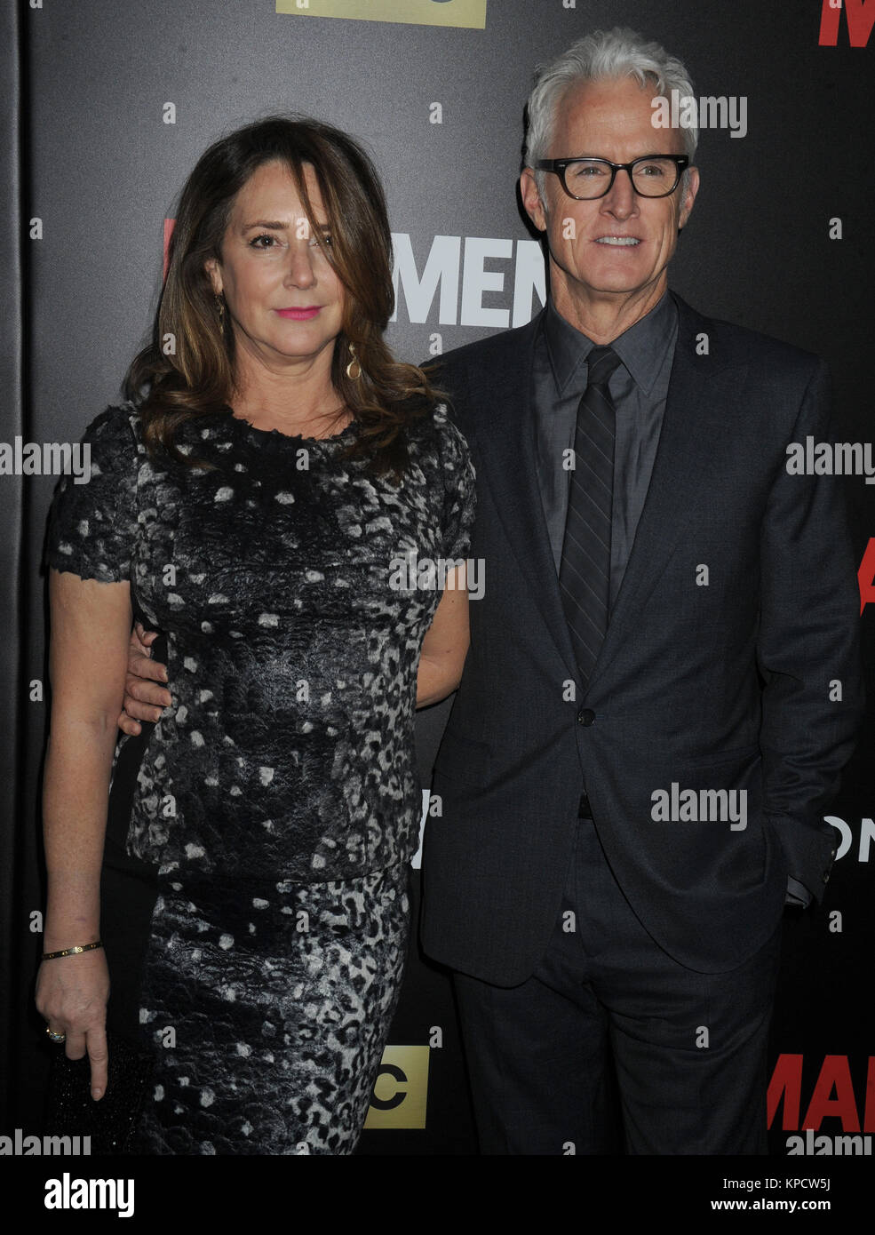 NEW YORK, NY - MARCH 22: Talia Balsam, John Slattery  attends the 'Mad Men' New York special screening at The Museum of Modern Art on March 22, 2015 in New York City.    People:  Talia Balsam, John Slattery Stock Photo