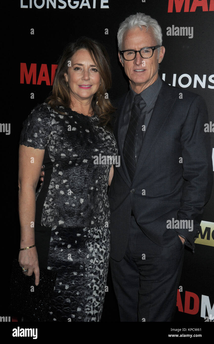 NEW YORK, NY - MARCH 22: Talia Balsam, John Slattery  attends the 'Mad Men' New York special screening at The Museum of Modern Art on March 22, 2015 in New York City.    People:  Talia Balsam, John Slattery Stock Photo