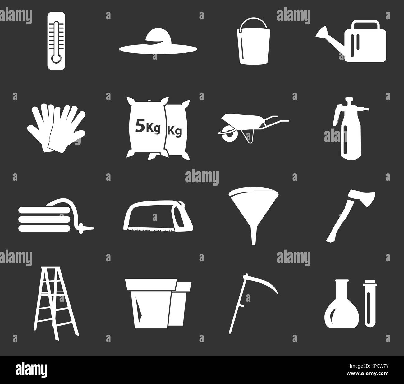 Gardening tools collection Stock Photo Alamy