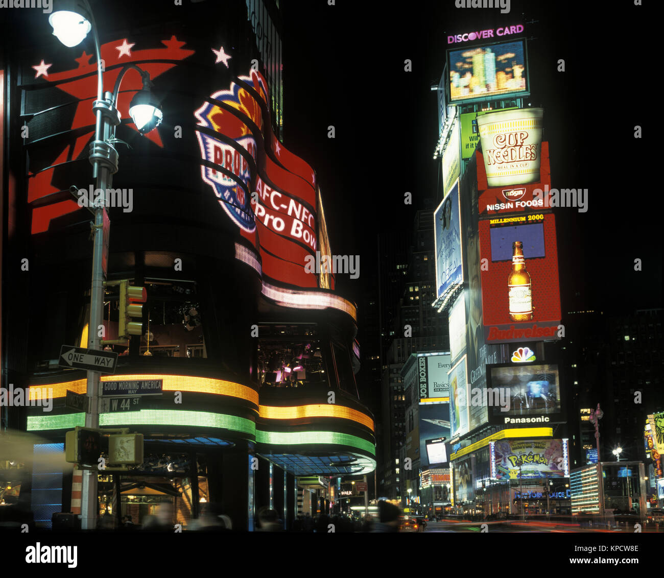 1999 HISTORICAL NEON BILLBOARDS TIMES SQUARE MANHATTAN NEW YORK CITY