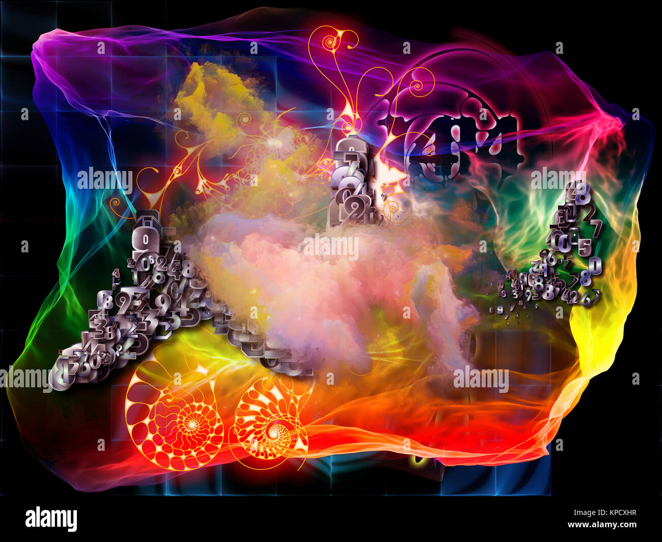 Petals of Math Visualization Stock Photo - Alamy