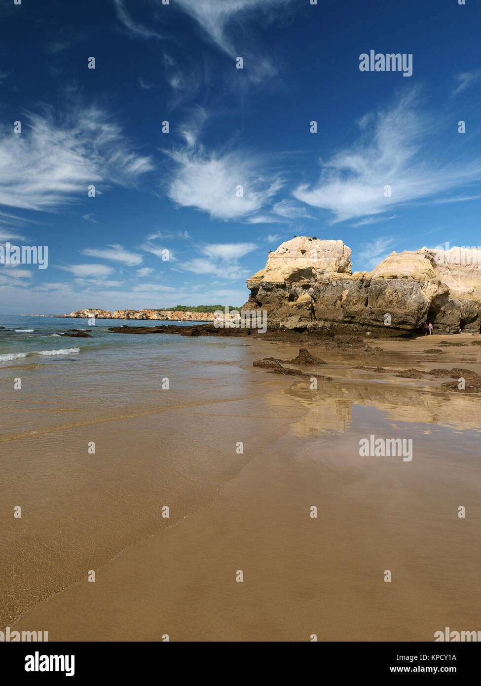 Colorful rock cliffs of the Algarve in Portugal Stock Photo - Alamy
