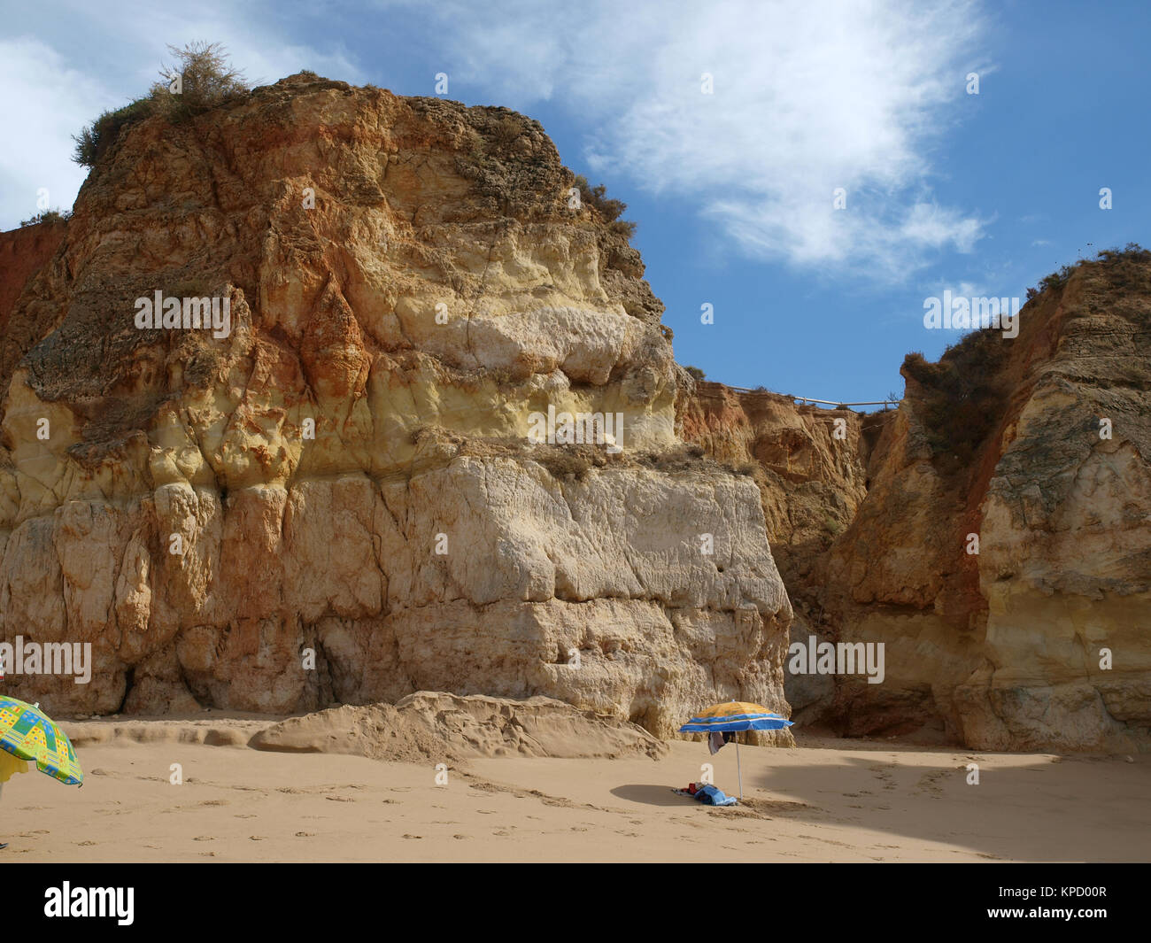 Colorful rock cliffs of the Algarve in Portugal Stock Photo - Alamy