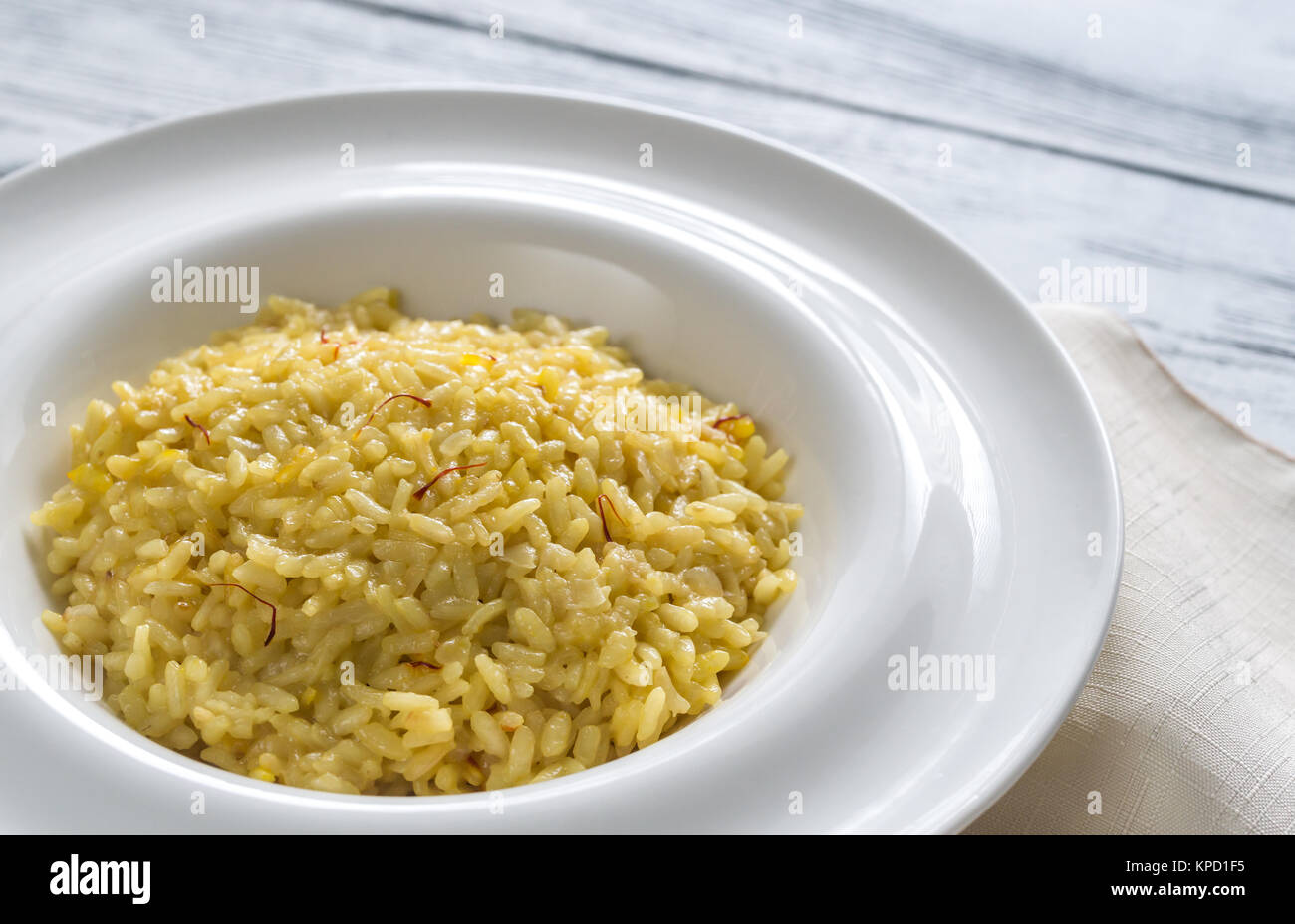 Risotto alla Milanese Stock Photo Alamy