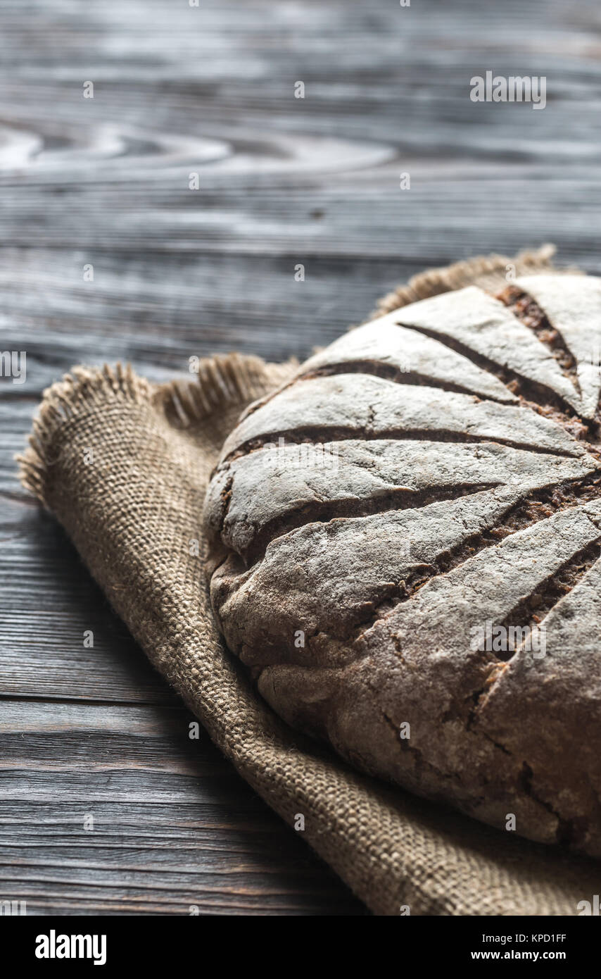 Rye bread with nuts and seeds top view Stock Photo Alamy