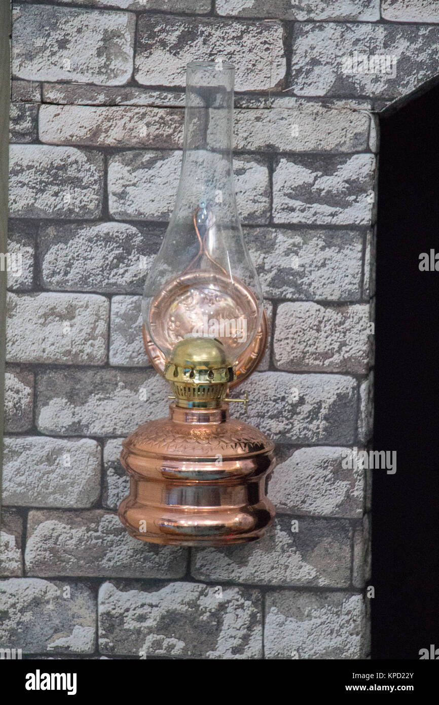 Old retro style lantern made of metal Stock Photo - Alamy