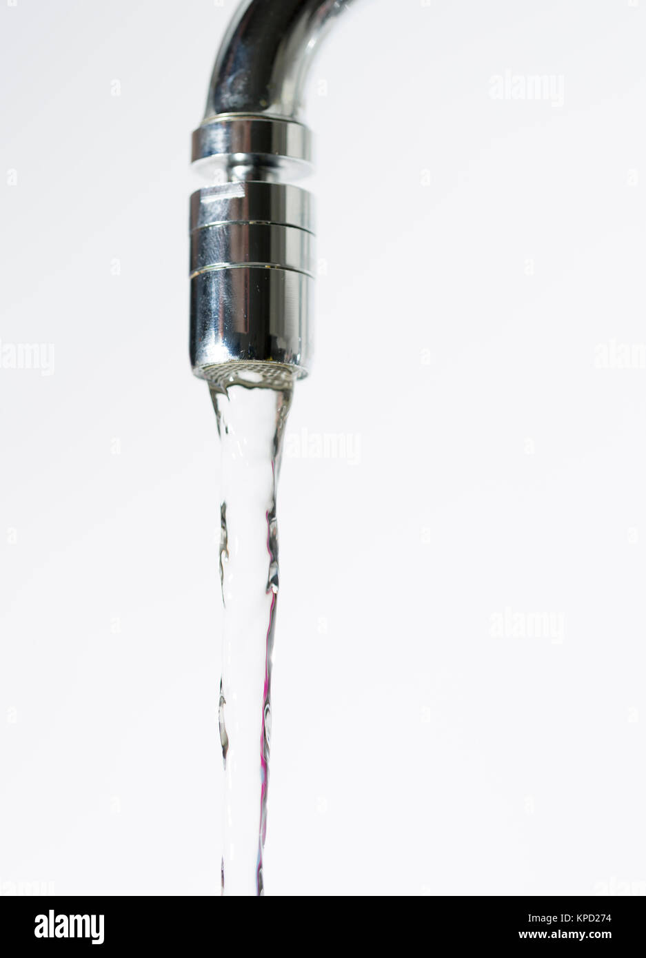 Water Pouring from Water Faucet Stock Photo Alamy