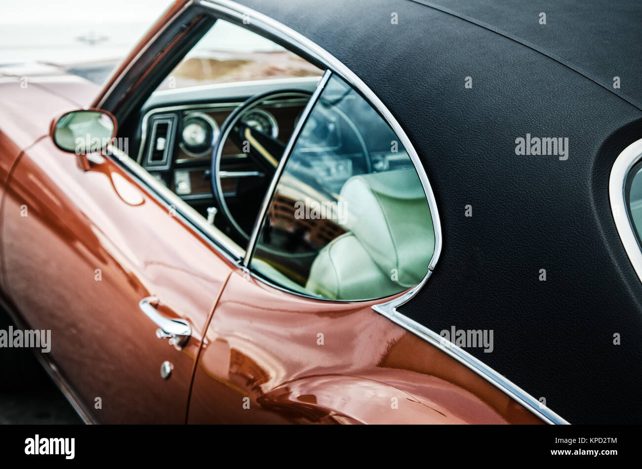 Retro car, close-up Stock Photo