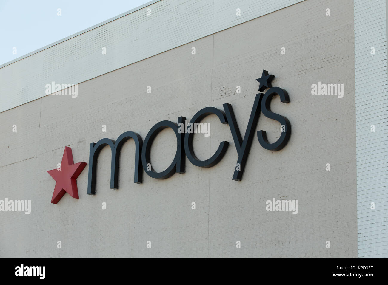 Harrisburg, PA January 1, 2017 Macy's store logo sign. Macy's is a