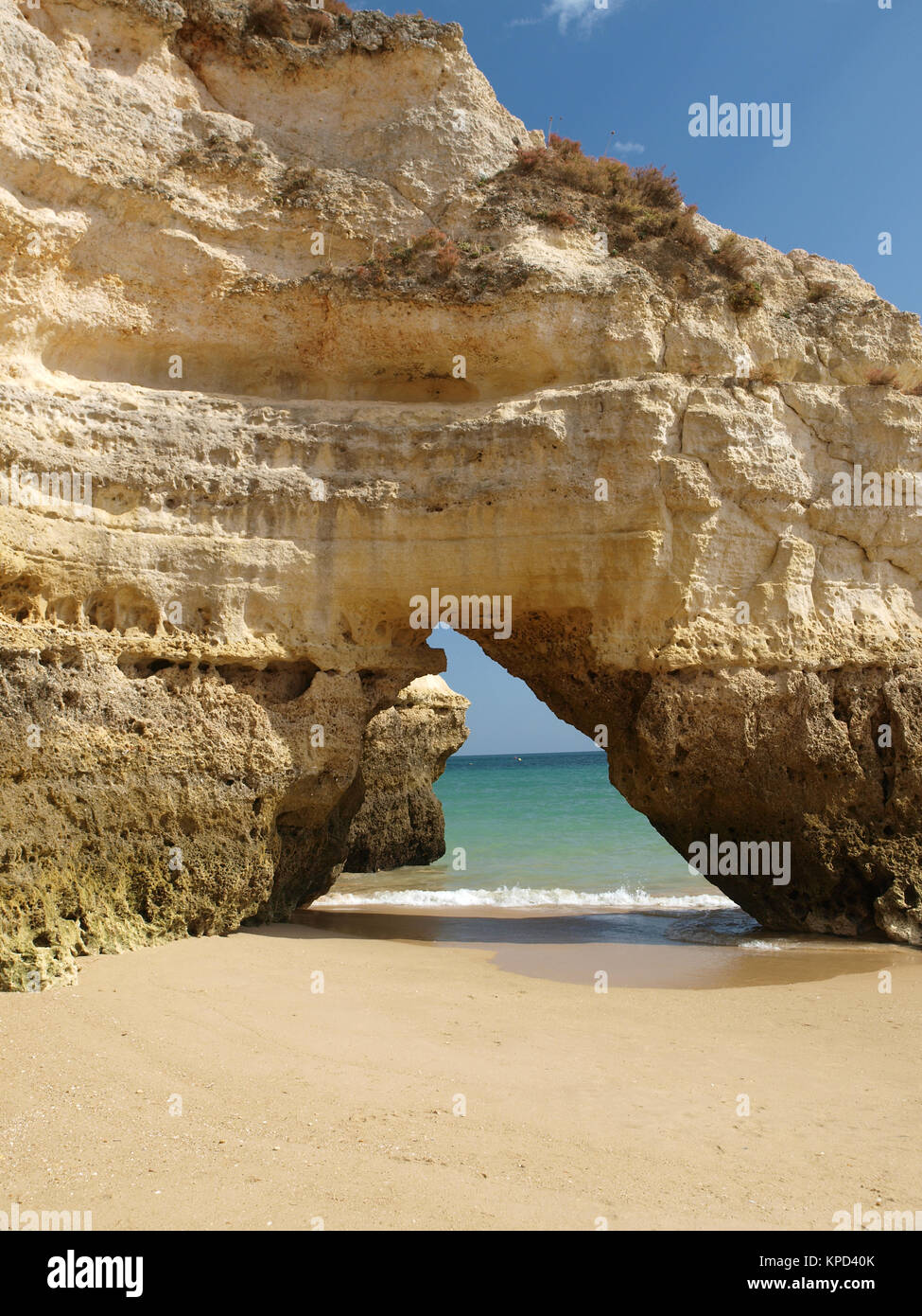 Colorful rock cliffs of the Algarve in Portugal Stock Photo - Alamy